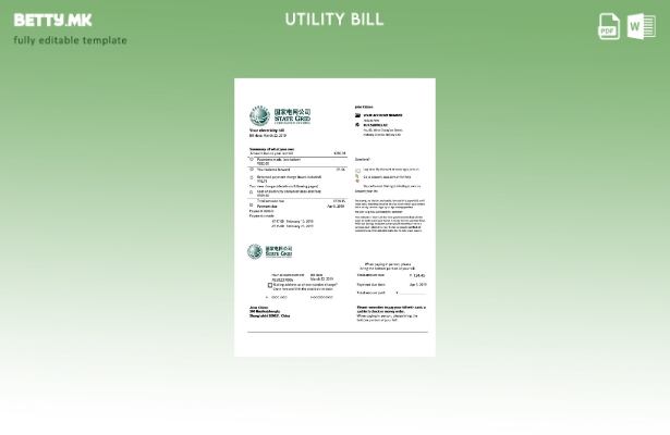 модерен стил, шаблон за збор на кинеската државна грид корпорација за електрична